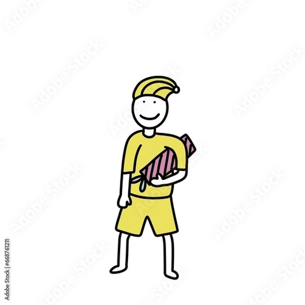 Obraz クリスマスの少年