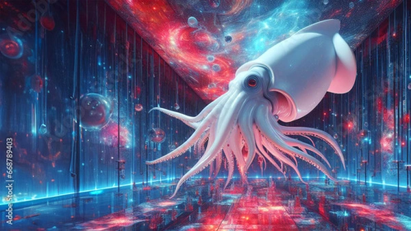 Obraz Squid In Space