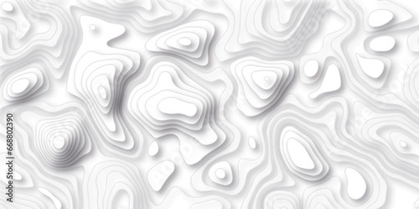 Fototapeta 	
Abstract pattern with lines . Abstract Vector geographic contour map and topographic contours map background. Abstract white pattern topography vector background. Topographic line map background.
