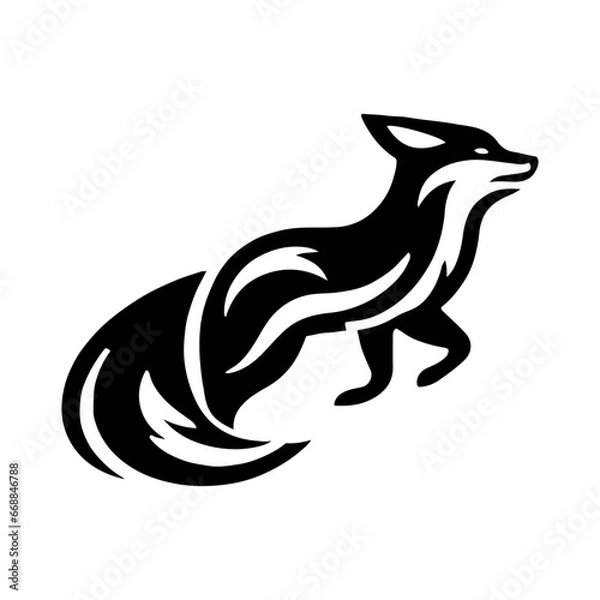 Fototapeta Fox svg logo vector