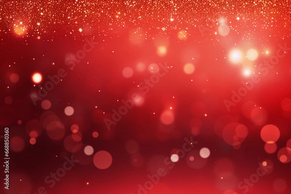 Fototapeta  Christmas Background Red. Holiday Christmas - Created with generative AI tools