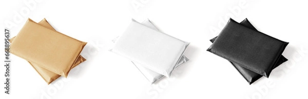 Fototapeta  3D illustration. Mailer bag mockup isolated on white background