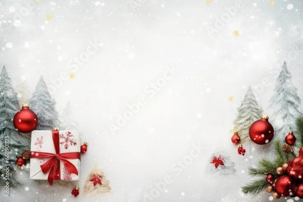 Fototapeta Christmas setting (AI Generated) 