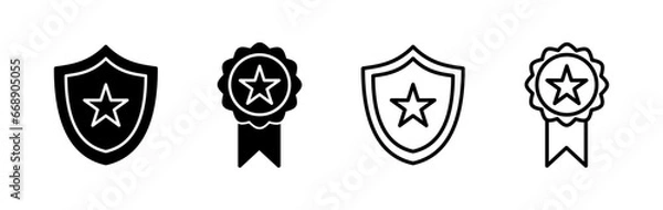 Obraz Badge icon vector. badge label icon. Stamp Icon Vector