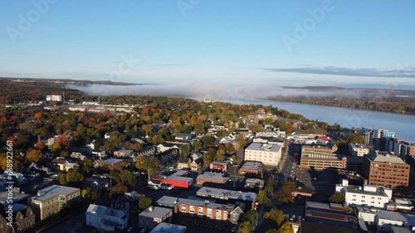 Obraz Drone Shot of Fredericton