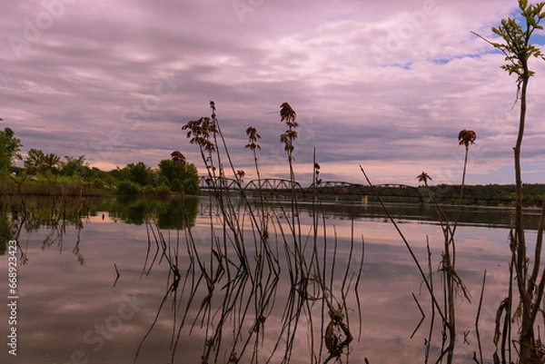 Obraz Dusk on the Wolastoq River