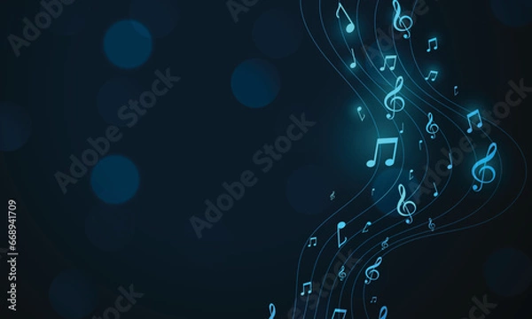 Obraz Vector style simple art background with modern color style