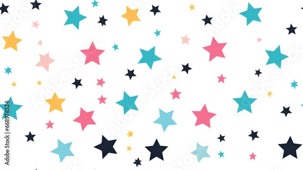 Obraz seamless pattern with stars | generative AI