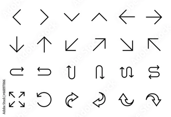 Fototapeta Arrows Icon set