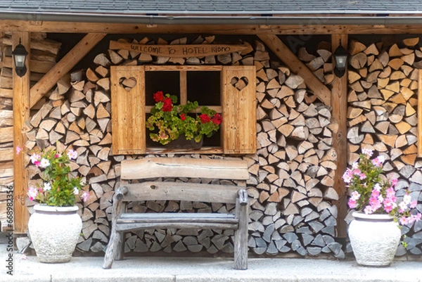 Obraz eine Holzhütte