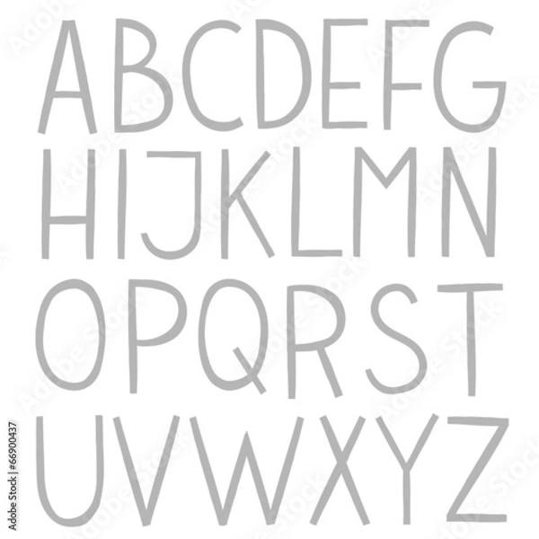 Obraz Hand draw vector full alphabet.