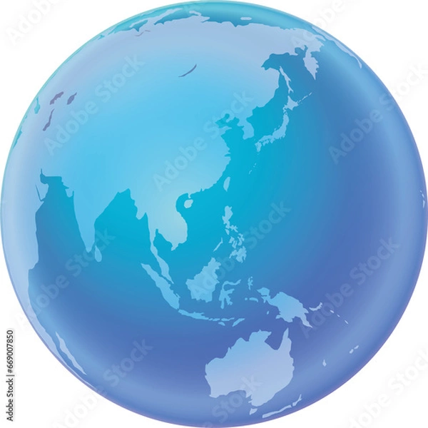 Fototapeta 地球環境イメージイラスト