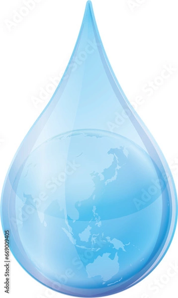 Fototapeta 地球環境イメージイラスト