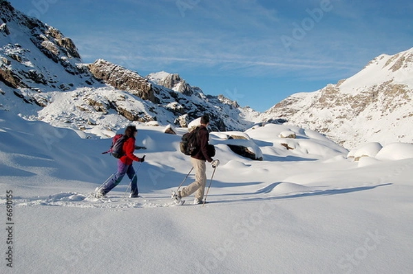 Obraz randonnée raquettes