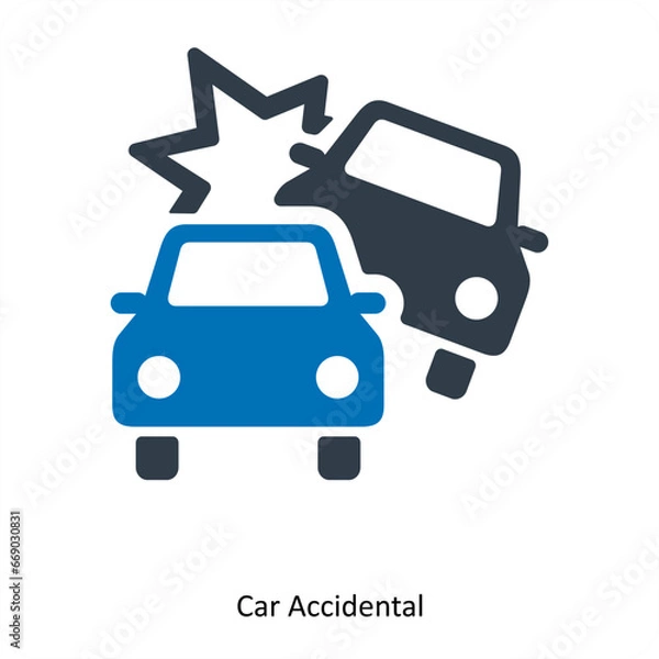 Fototapeta Car Accidental