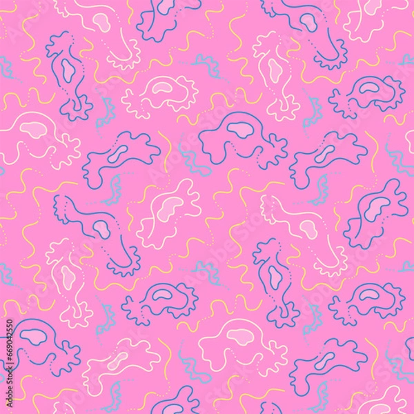 Obraz Seamless unusual colorful pattern with wave abstract elements