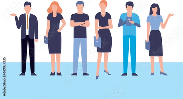 Obraz ビジネスマン6人