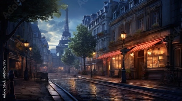 Fototapeta French inspired cities