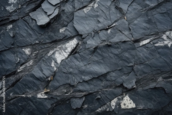 Obraz Dark grey slate rock background