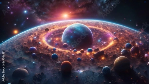 Fototapeta planet and space