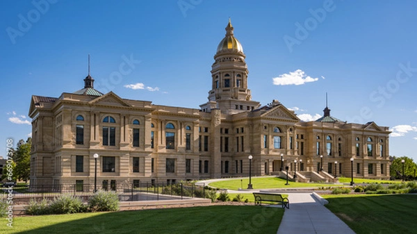 Obraz State Capitol of Wyoming in Cheyenne