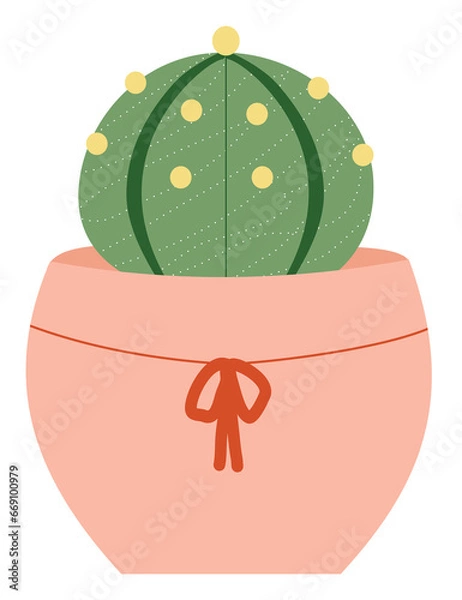 Obraz Cute cactus clear background