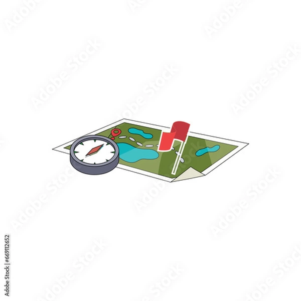 Fototapeta map vector type icon