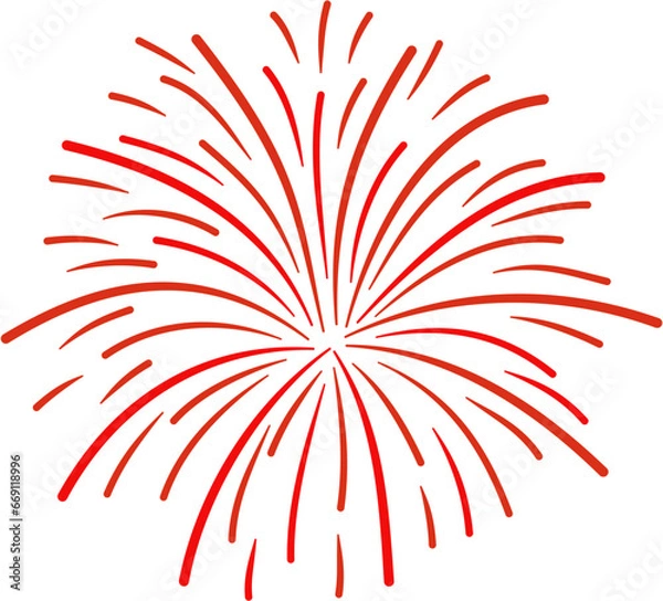 Obraz fireworks clipart