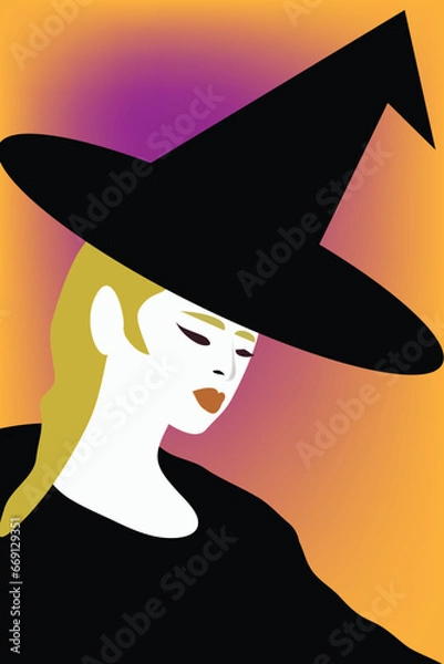 Obraz Pretty Blonde Witch