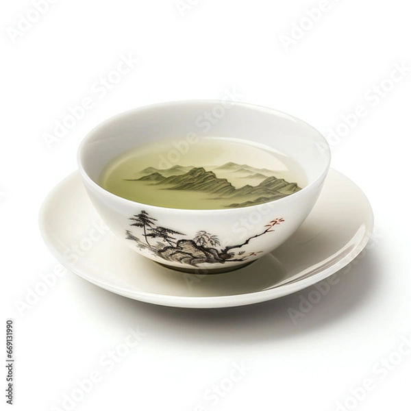 Obraz green tea cup
