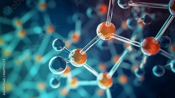 Obraz An abstract image of regenerative biotech therapies, symbolizing the promise of regenerative medicine and tissue engineering in biotechnology