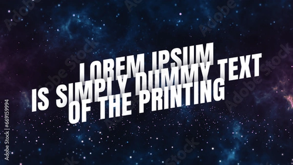 Fototapeta Shadow Animated Title