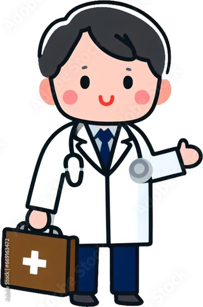 Fototapeta 의사캐릭터