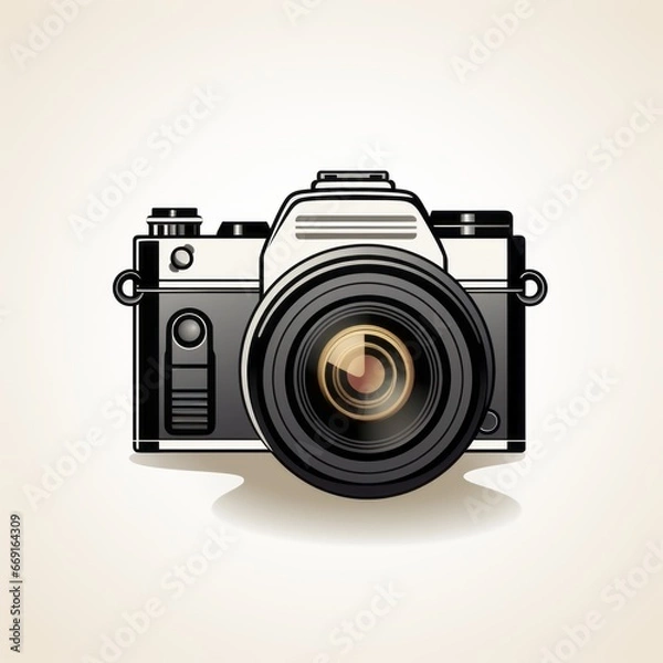Fototapeta minimalistic camera icon