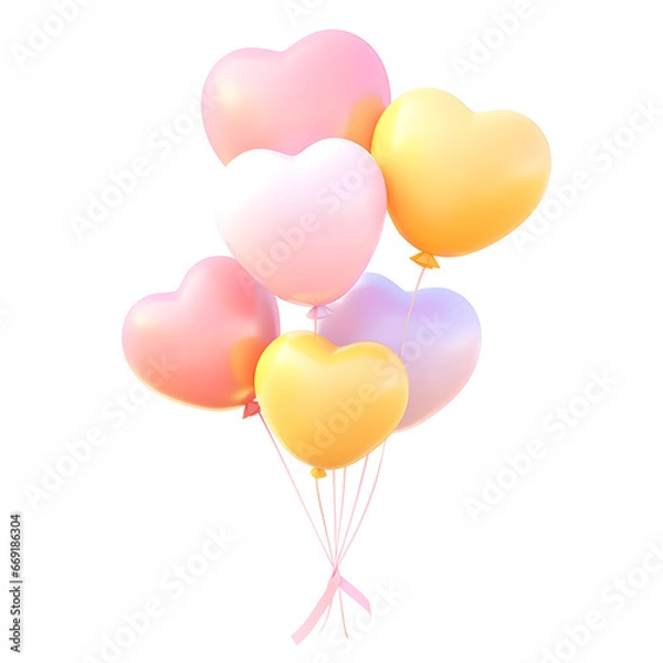 Obraz 3D Pastel Balloon