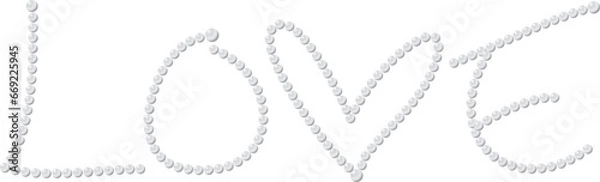 Obraz パールの飾り文字　LOVE