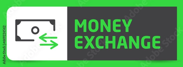 Fototapeta Money Exchange flat icon web, app, ui ux, mall sign, door label, vector design element, digital, print