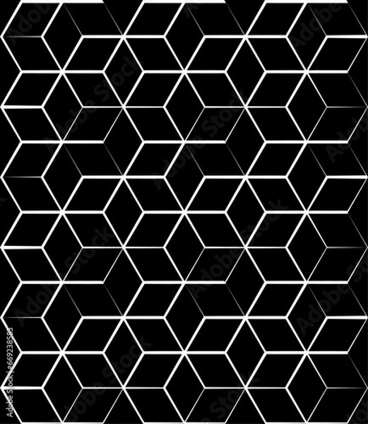 Fototapeta seamless pattern with hexagon