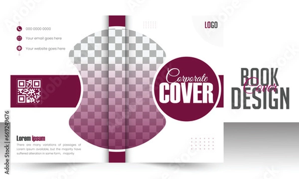 Fototapeta abstract Book cover design template,