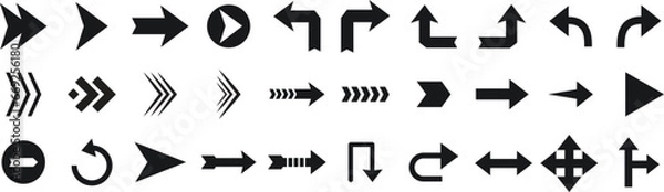 Obraz Arrow, Cursor icon set.
