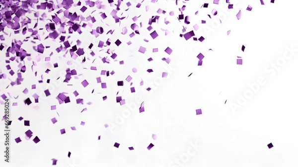 Fototapeta  Falling purple Confetti