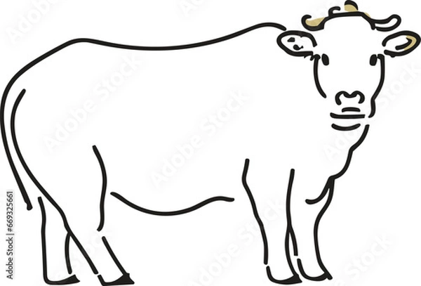 Obraz 牛のイラスト