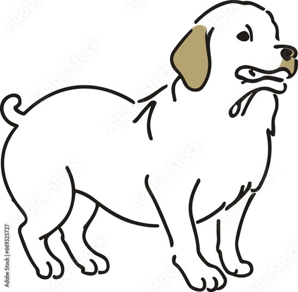 Obraz 怒っている犬のイラスト