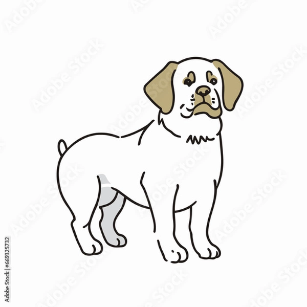 Obraz 犬のイラスト