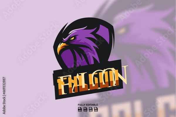 Obraz Falcon Mascot Logo