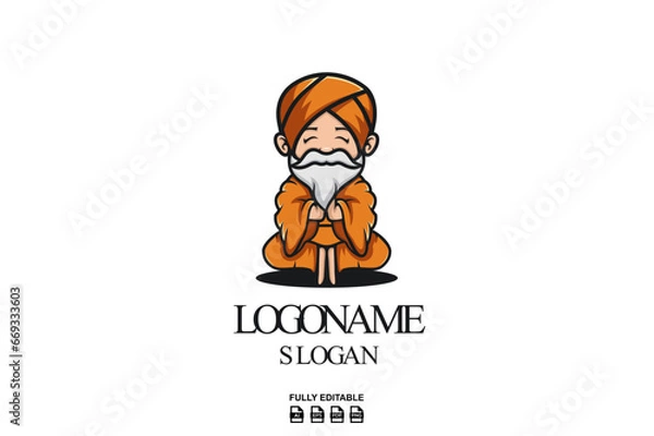 Obraz Guru Mascot Logo