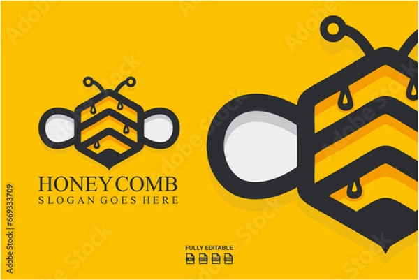 Obraz Honey Comb Logo