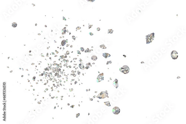 Fototapeta ビッグバンのように大量のダイヤモンドが誕生！