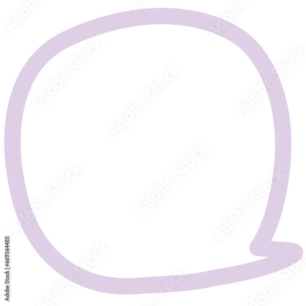 Fototapeta Speech Bubble Talk White background