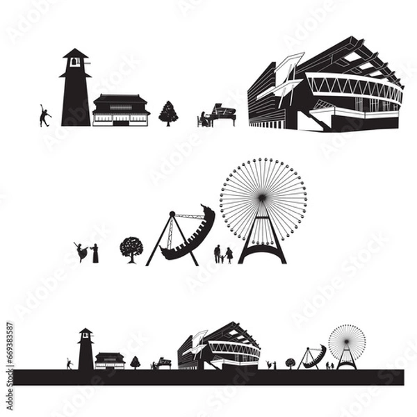 Obraz 埼玉県町並